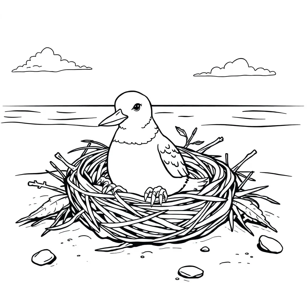 Birds coloring pages
