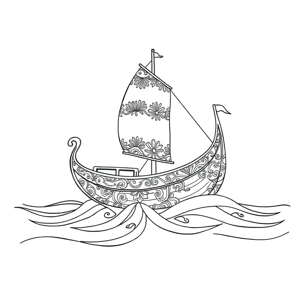 Boats coloring pages