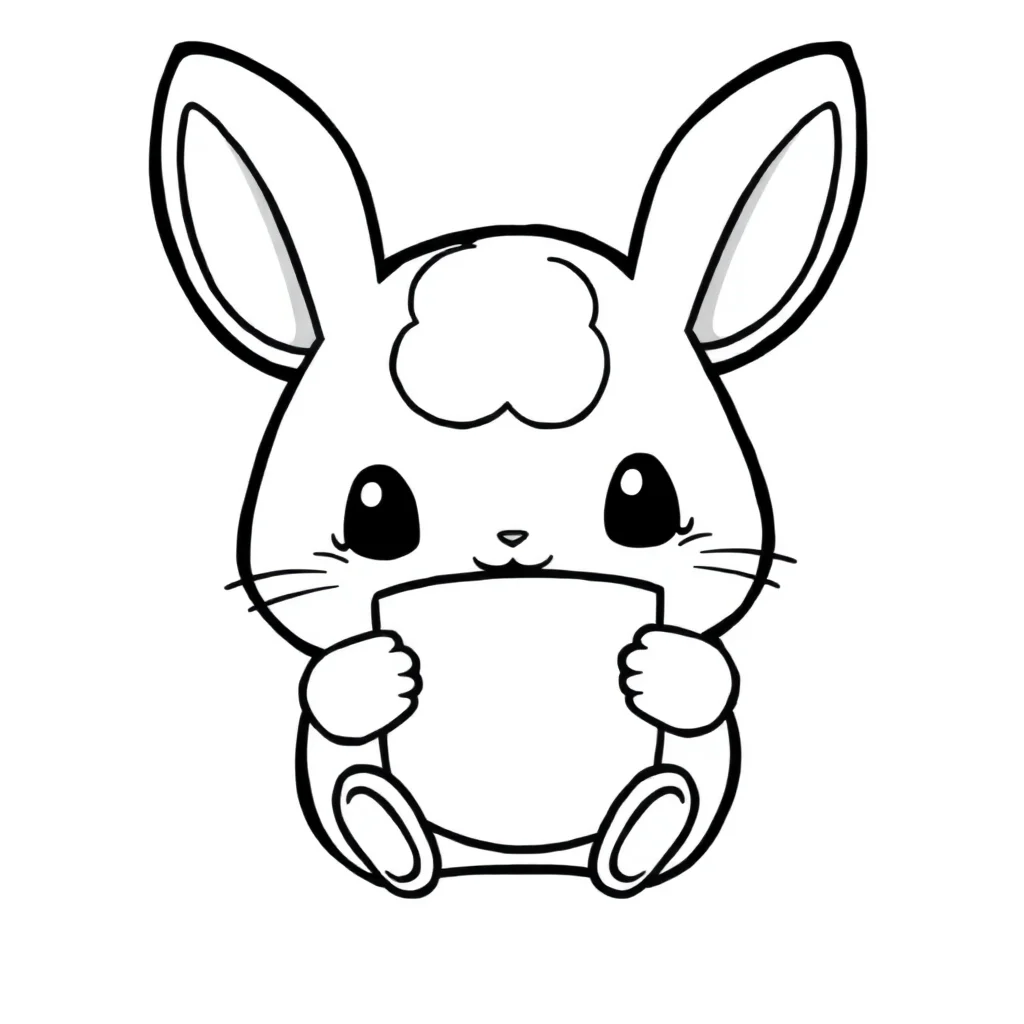 Cinnamoroll cinnamoroll with a cup of hot cocoa — easy cinnamoroll coloring page (ages 2–5)