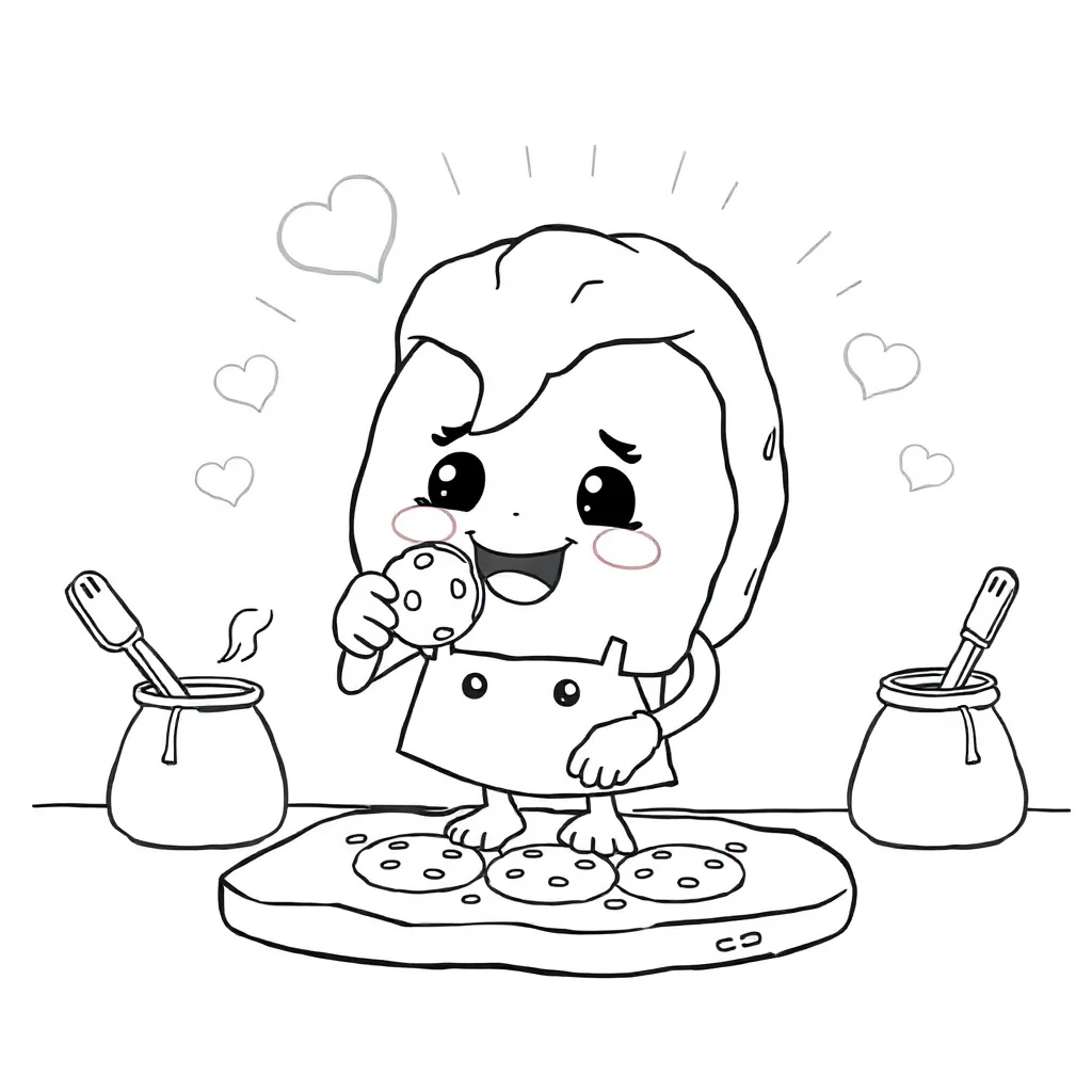 Donuts coloring pages
