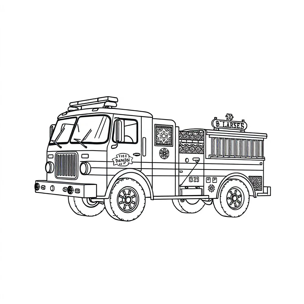 Fire Trucks coloring pages