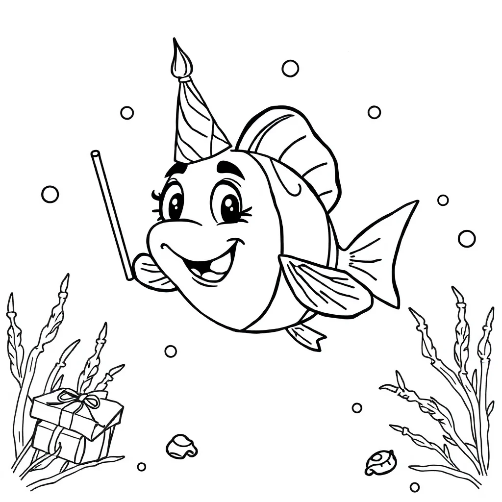 Fish coloring pages