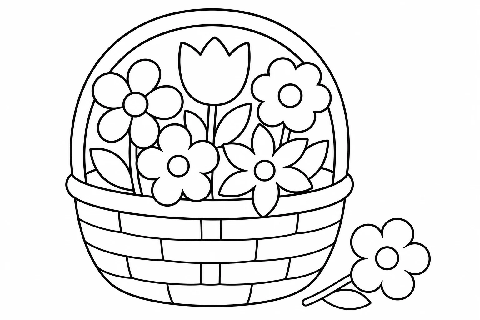 Flowers coloring pages