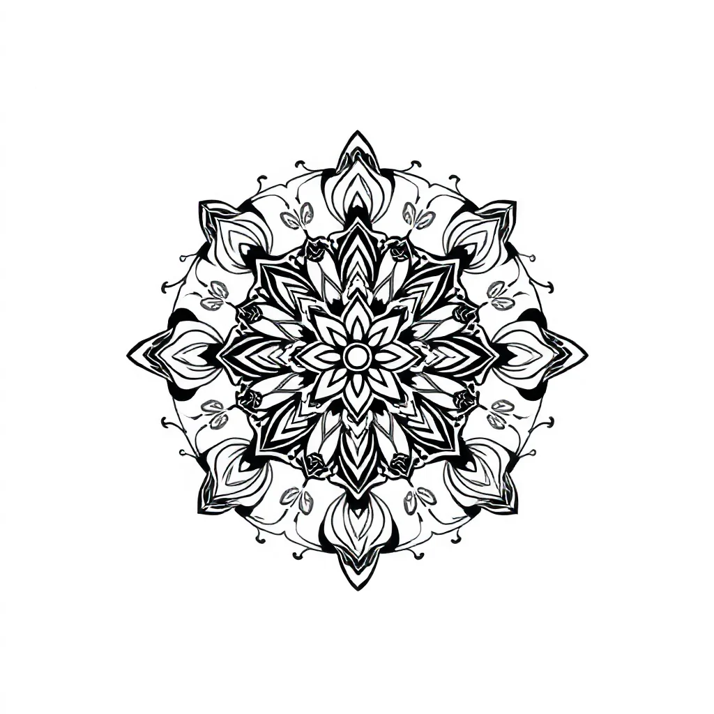 Geometric a geometric pattern sitting — detailed geometric patterns coloring page (ages 9+ & adults)