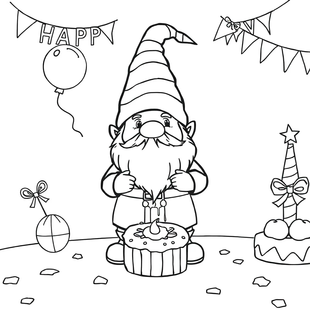 Gnomes coloring pages