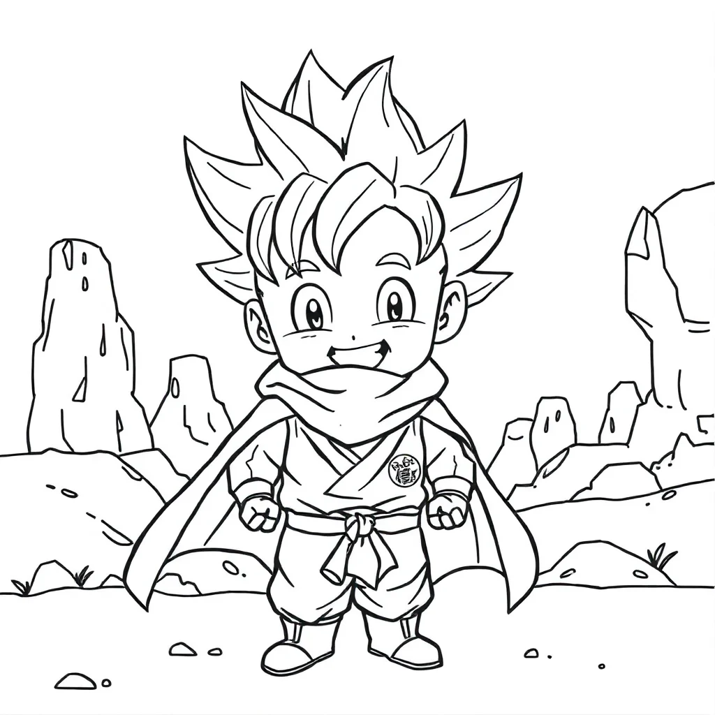 Goku coloring pages