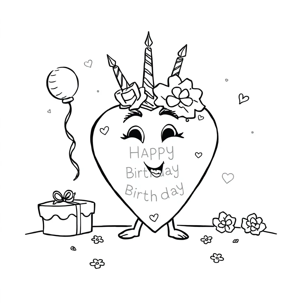 Hearts coloring pages