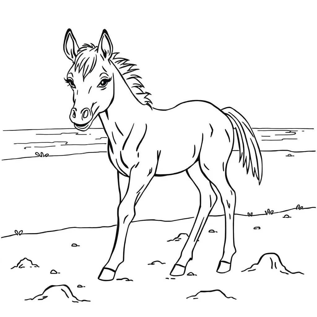 Horses coloring pages