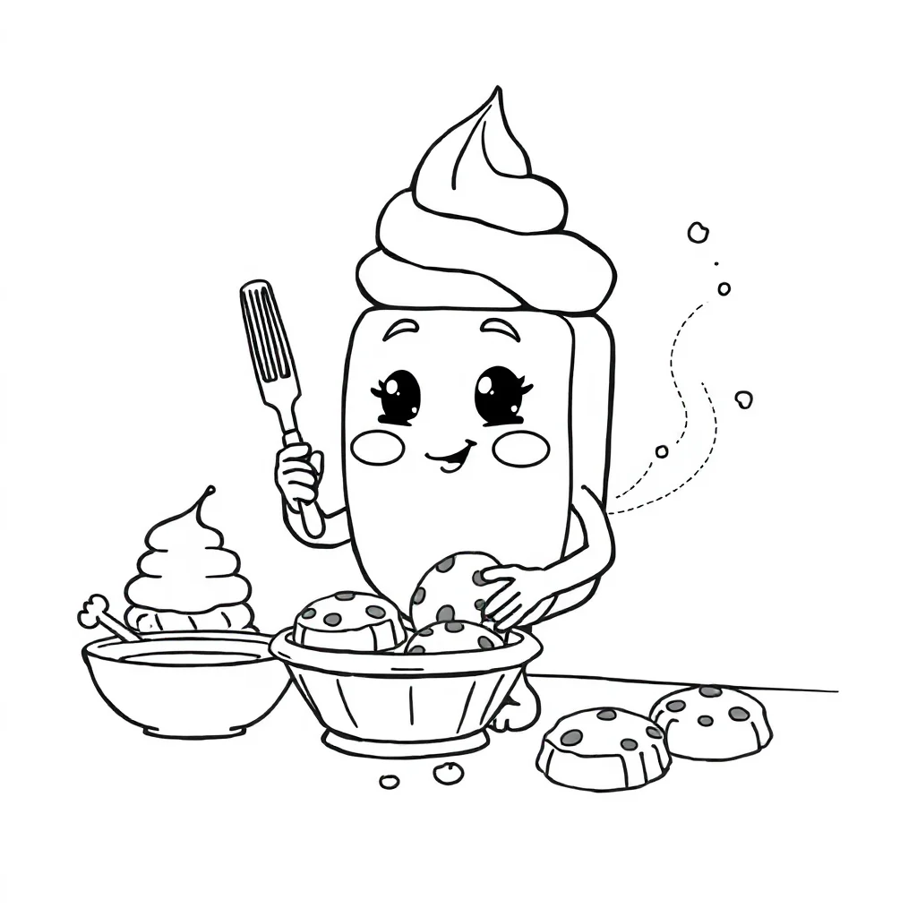 Ice Cream coloring pages