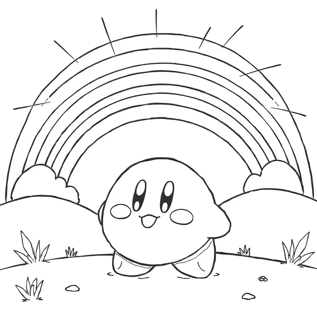 Kirby coloring pages