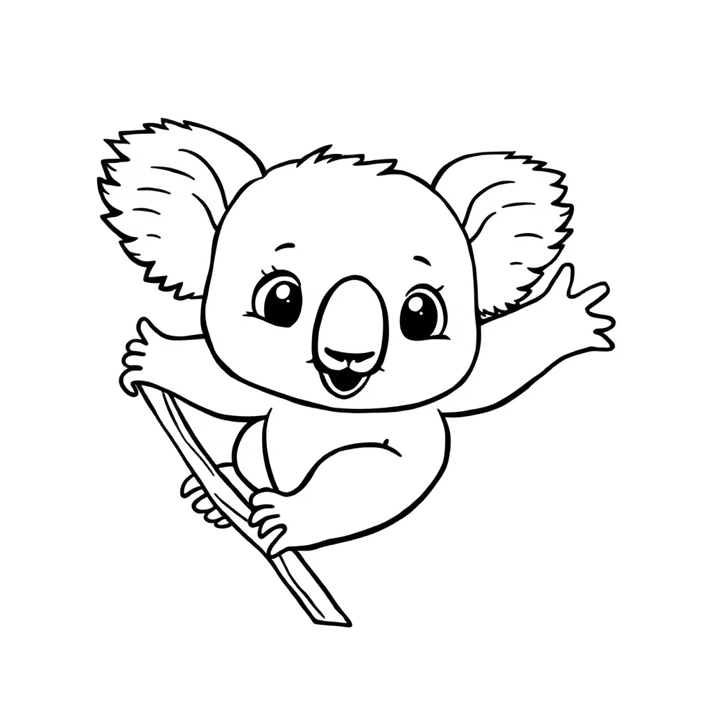 Koalas coloring pages
