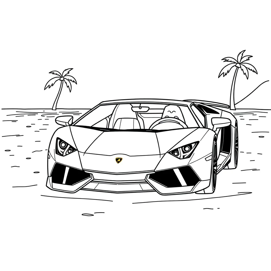 Lamborghini coloring pages