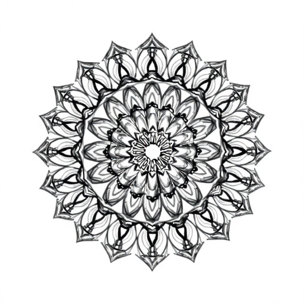 Mandalas a detailed mandala — easy mandalas coloring page (ages 2–5)
