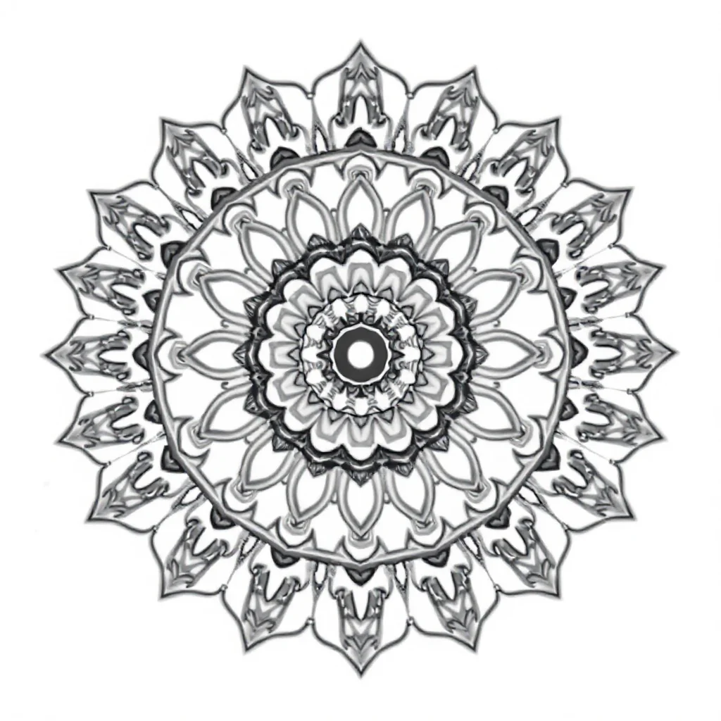 Mandalas an intricate mandala — easy mandalas coloring page (ages 2–5)