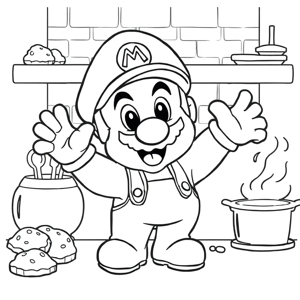 Super Mario coloring pages