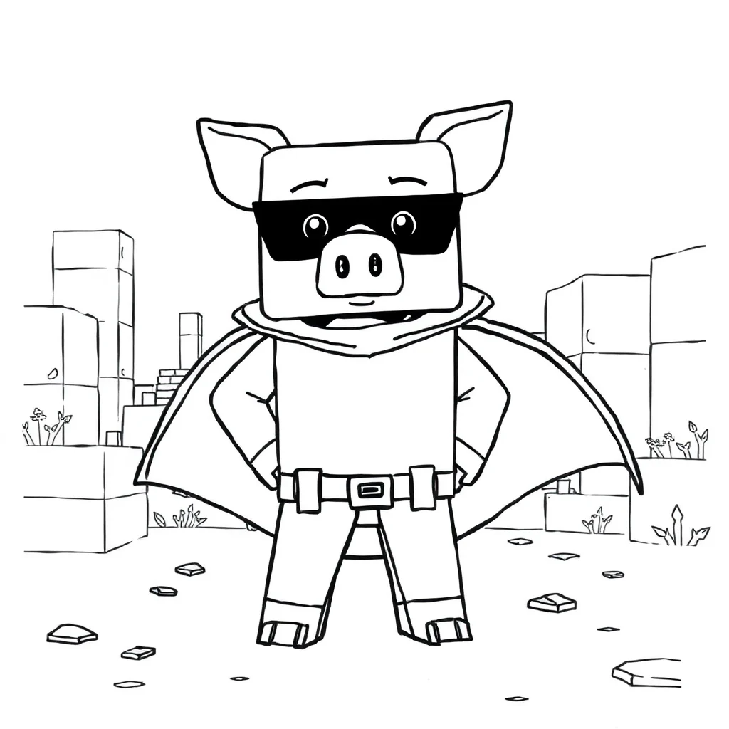 Minecraft coloring pages