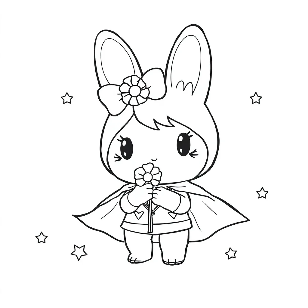 My Melody coloring pages