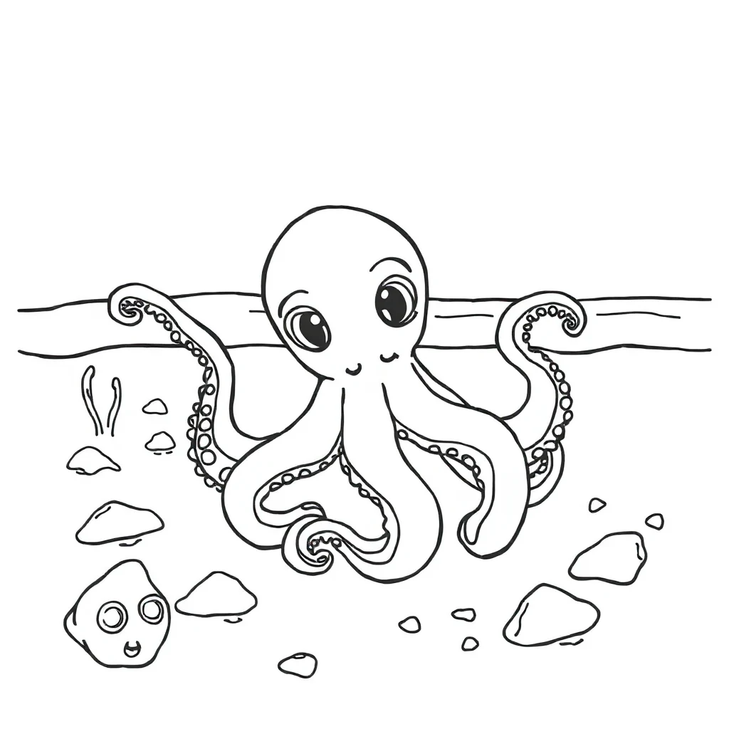 Octopuses coloring pages