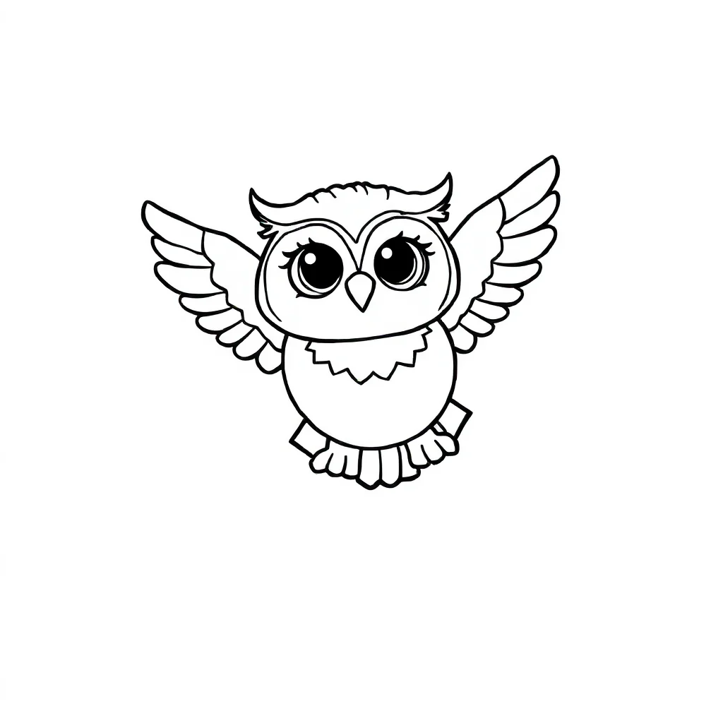 Owls coloring pages