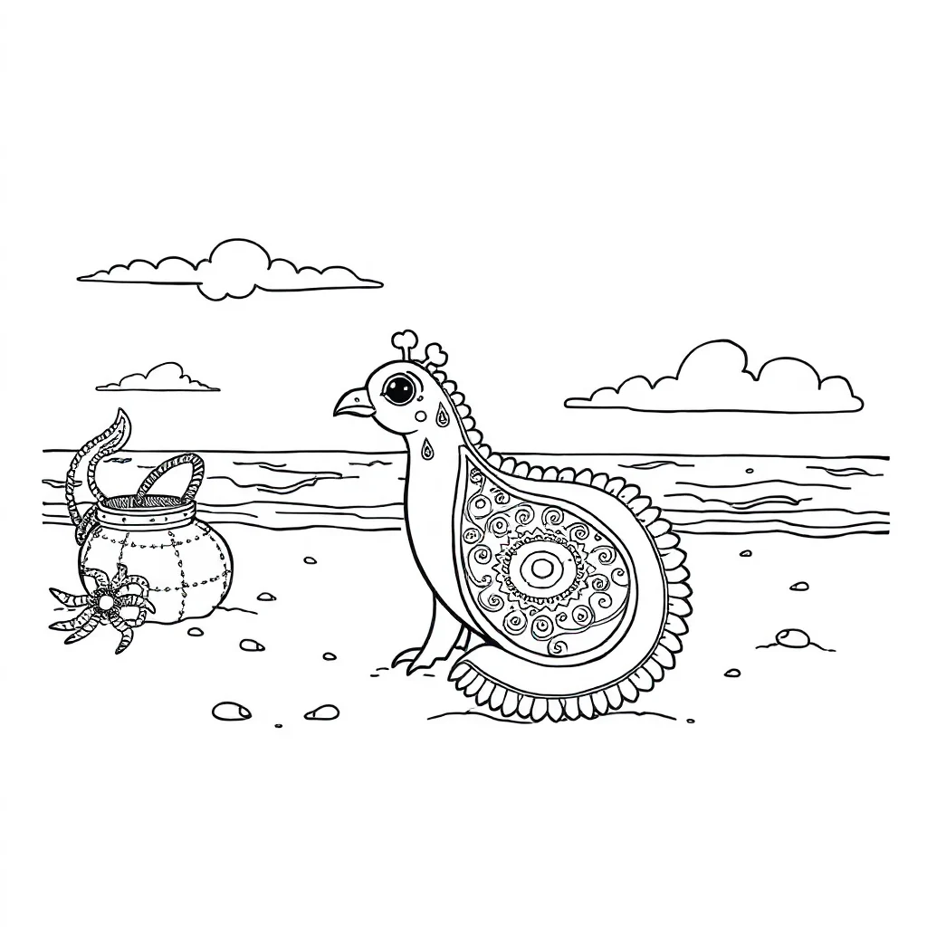 Paisley coloring pages