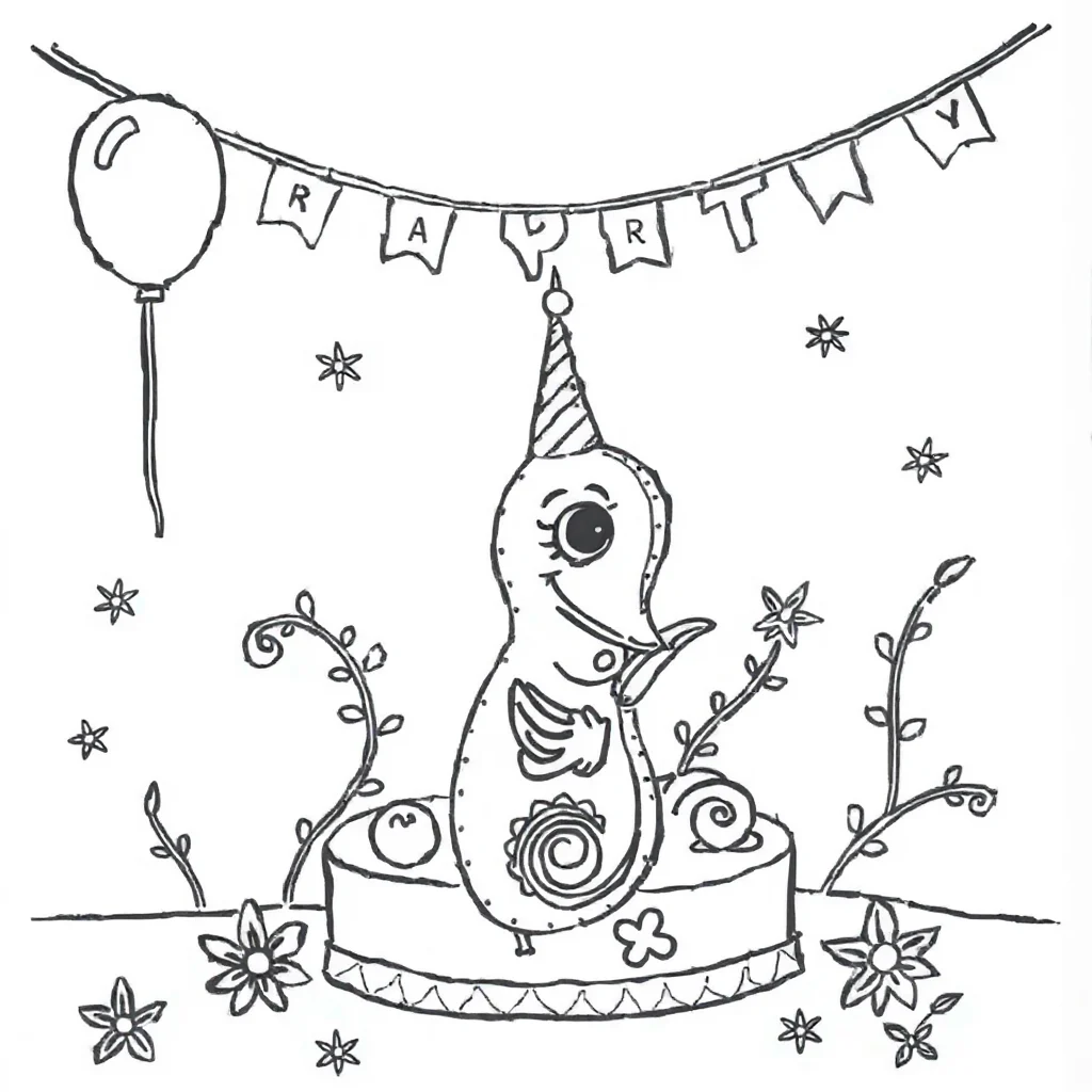 Paisley a paisley pattern celebrating a birthday — classic paisley coloring page (ages 5–10)