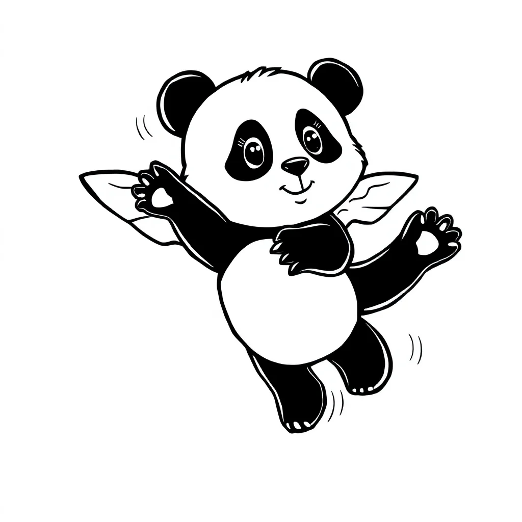 Pandas coloring pages