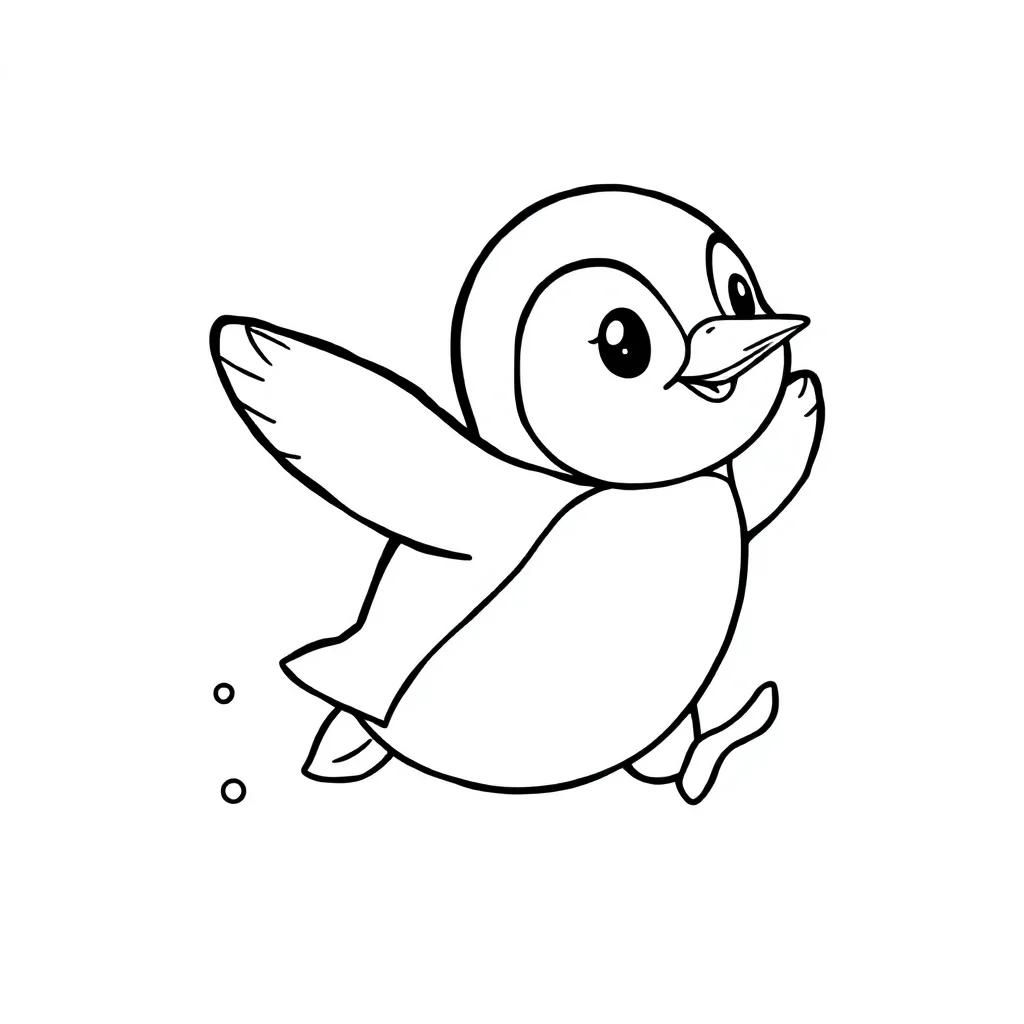 Penguins coloring pages