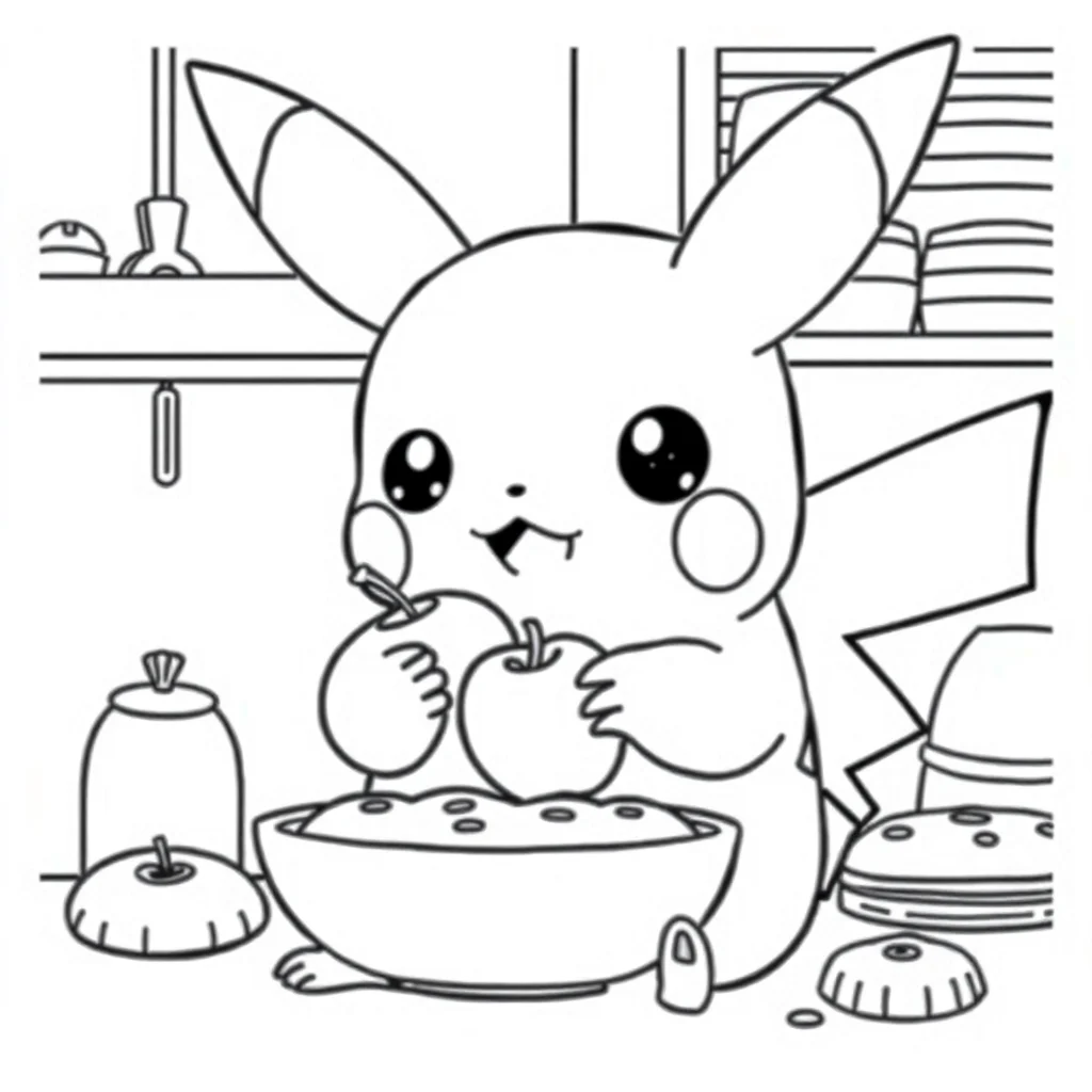 Pikachu coloring pages