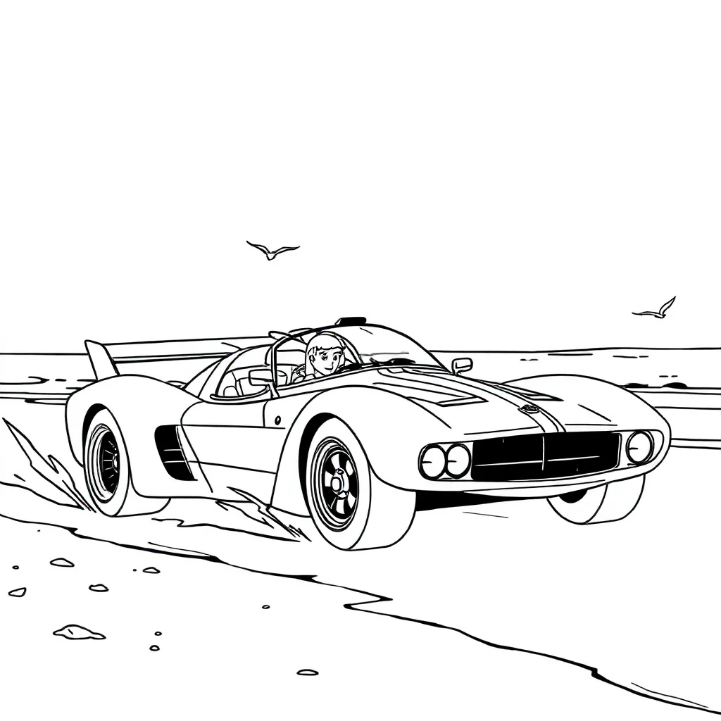 Race Cars coloring pages