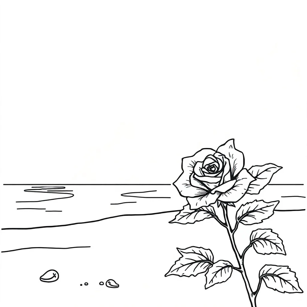 Roses coloring pages