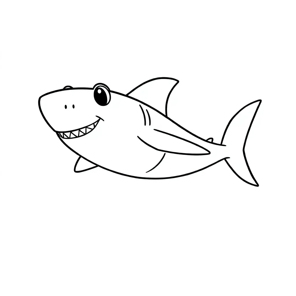 Sharks coloring pages