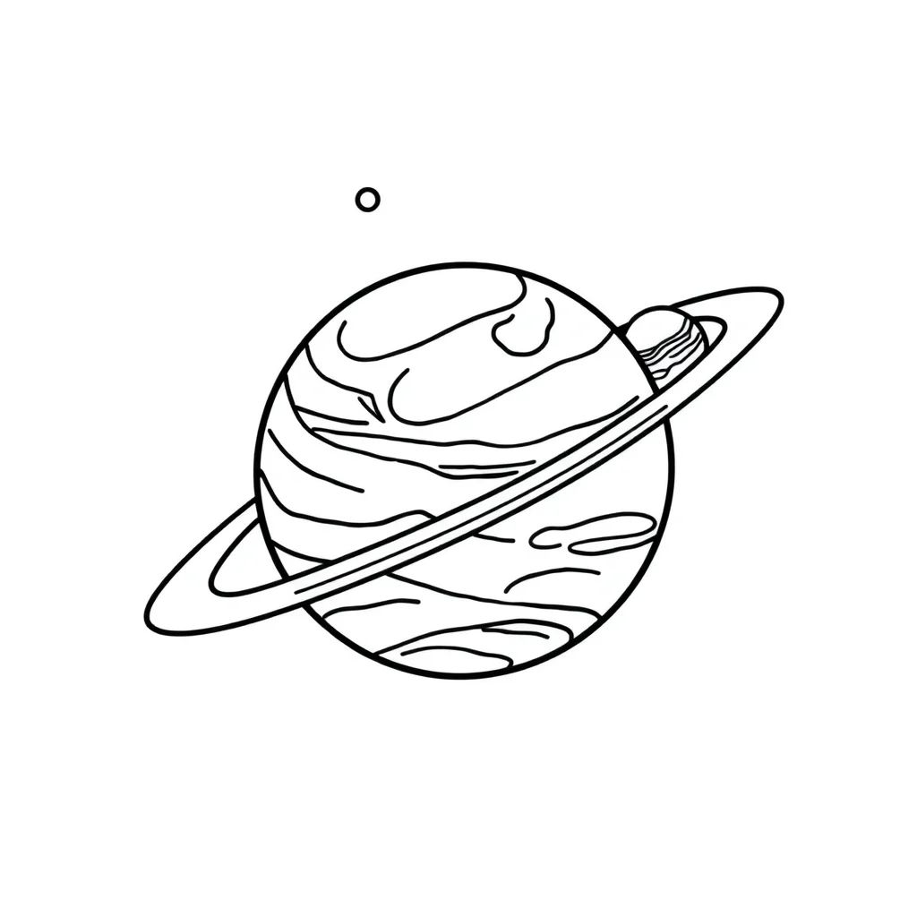 Solar system the solar system with planets — easy solar system coloring page (ages 2–5)