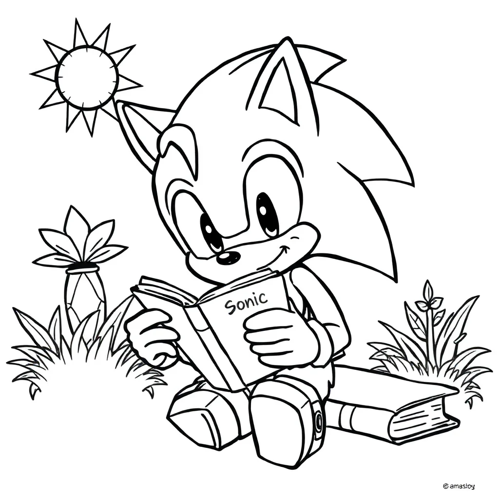 Sonic coloring pages
