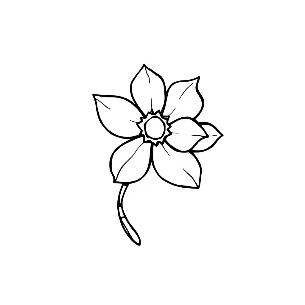 Stained glass a stained glass flower flying — easy stained glass coloring page (ages 2–5)