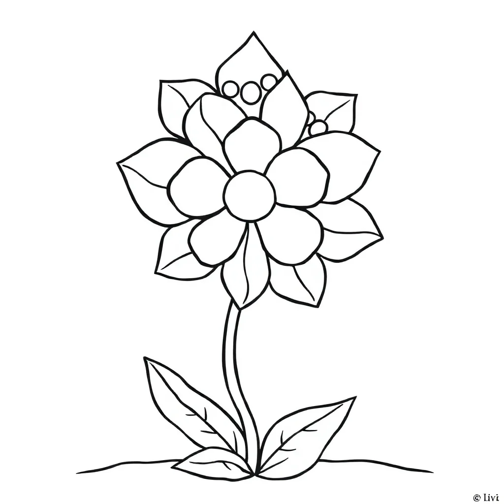 Stained glass a stained glass flower wearing a flower crown — classic stained glass coloring page (ages 5–10)