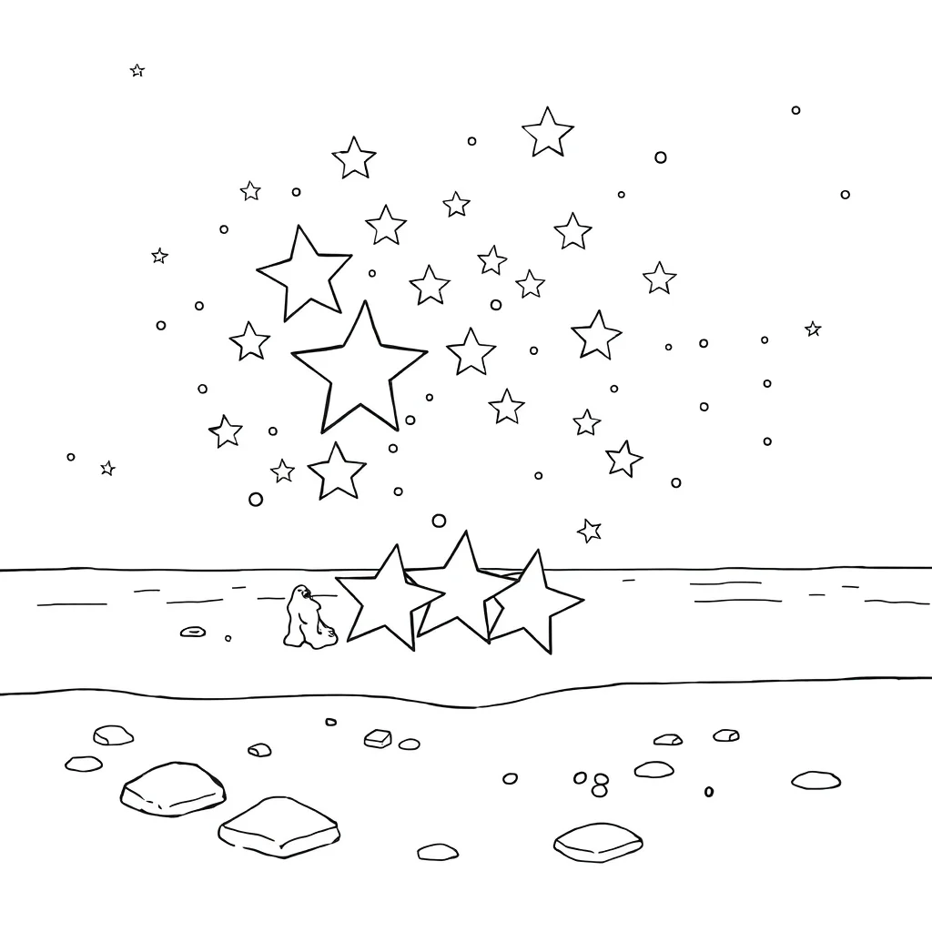 Stars coloring pages