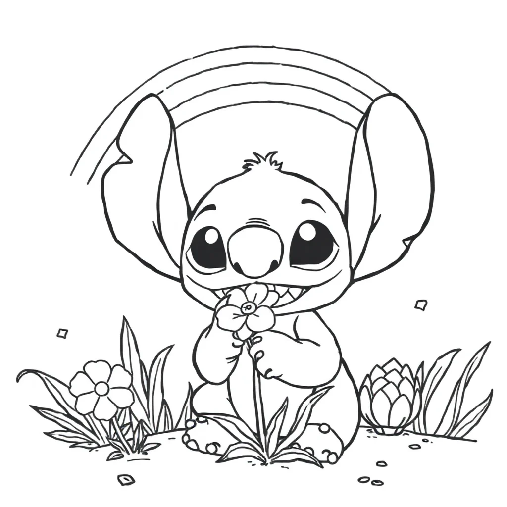 Stitch coloring pages
