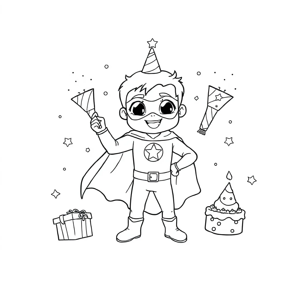 Superheroes coloring pages