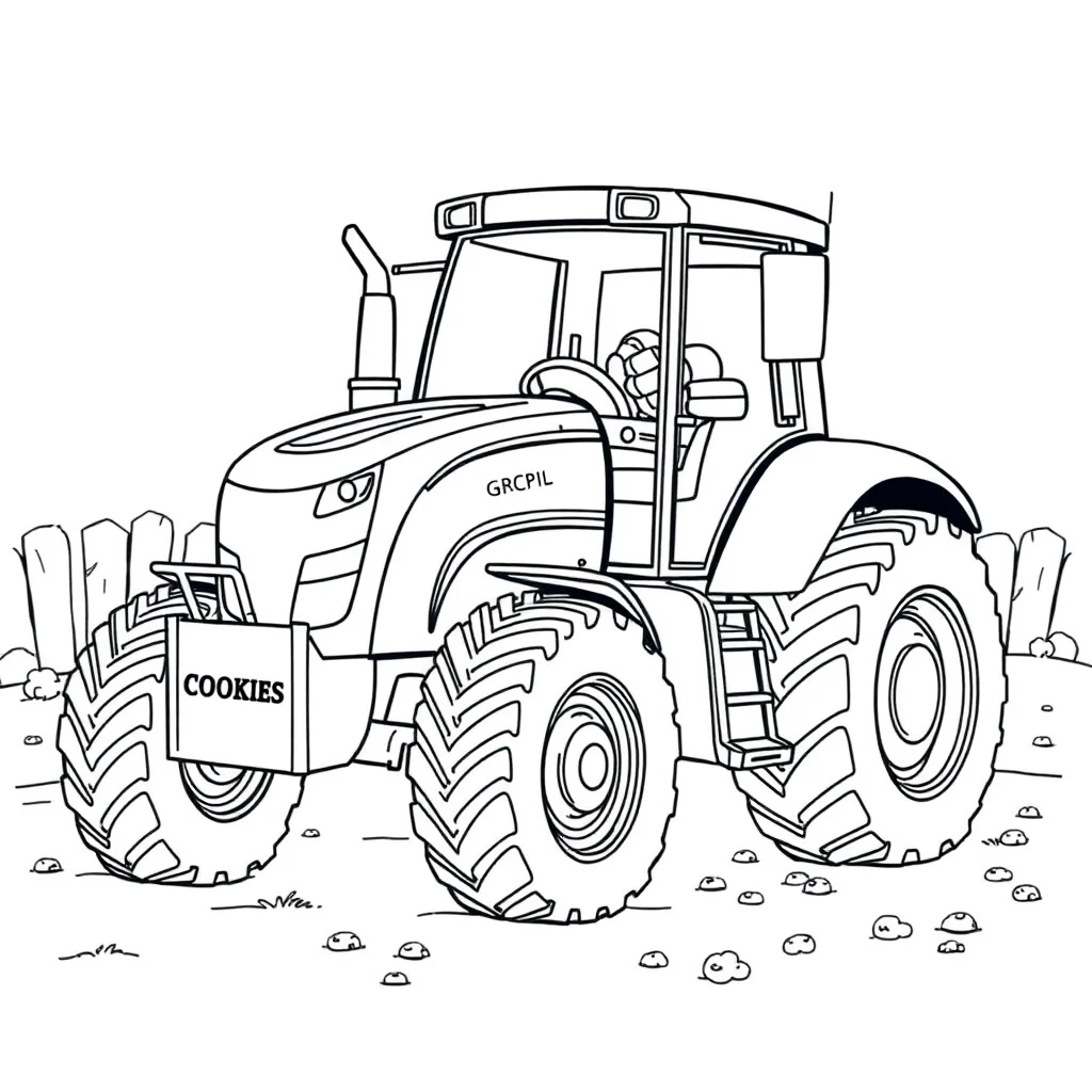 Tractors coloring pages