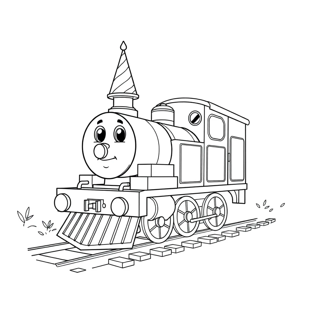 Trains coloring pages