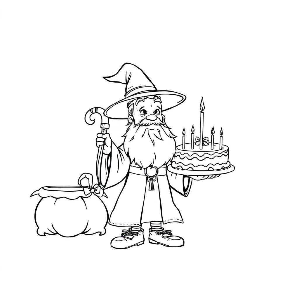 Wizards coloring pages